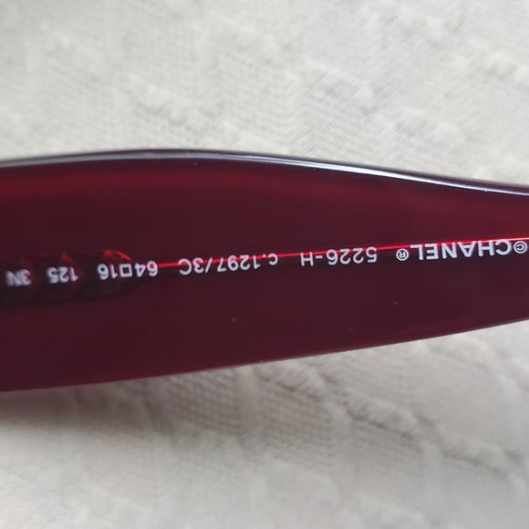 Chanel Red Sunglasses